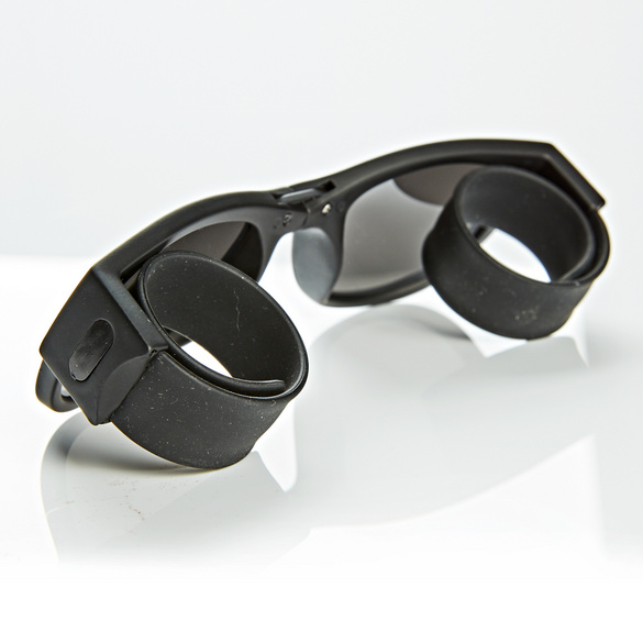 Faltbare Sonnenbrille schwarz