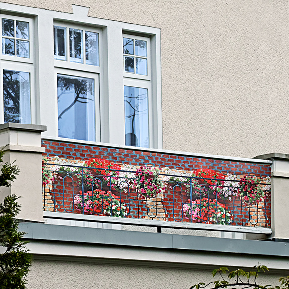 Balkon-Sichtschutz "Blumenmeer"
