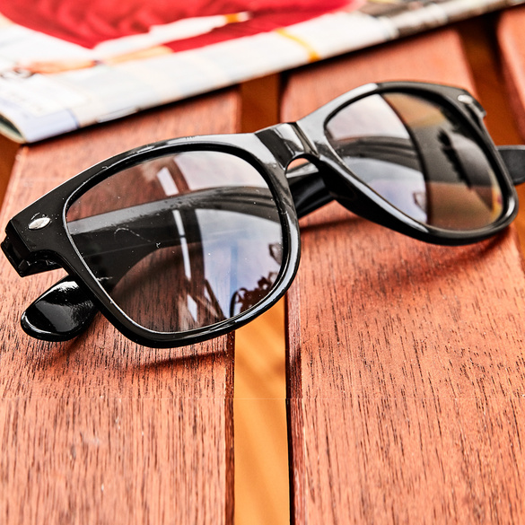 Herren-Sonnenbrille, schwarz