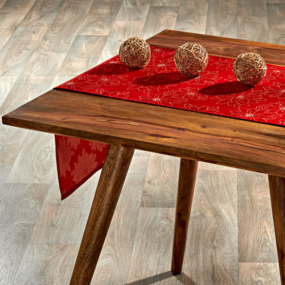 Tischläufer "Blüten" rot Casa Bonita, 40x140 cm