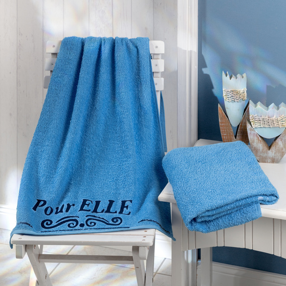 Handtuch "Für SIE" blau Casa Bonita