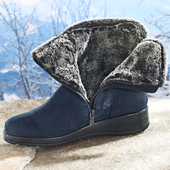 Stiefelette Marit navy 3PAGEN Die samtweiche Gel Sohle für Ladies YouTube