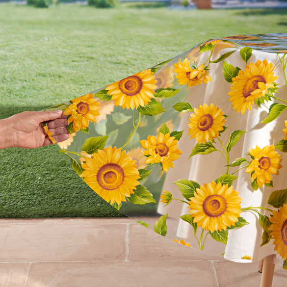 Schondecke "Sonnenblumen", Ø 140 cm