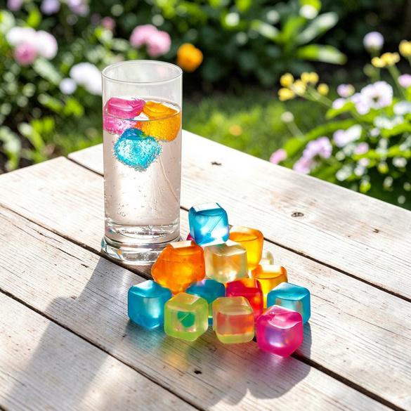 Eiswürfel bunt, 20er-Set