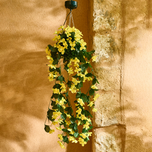 Solar Blumenhänger gelbe Blüten
