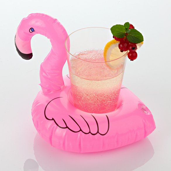 Glashalter Flamingo, 4er-Set