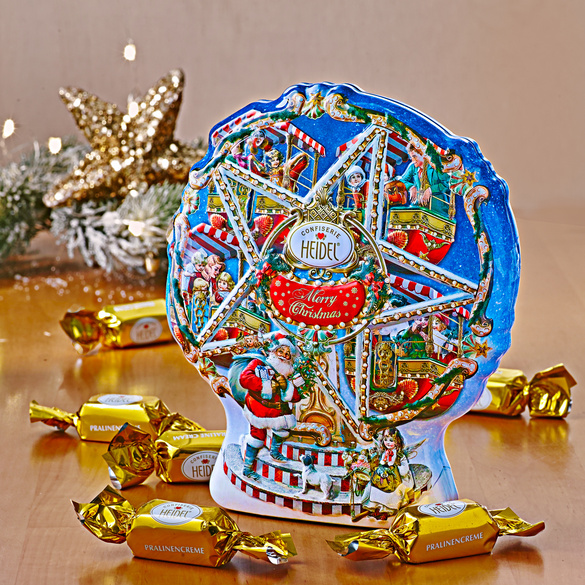 Riesenrad Weihnachtsnostalgie mit Pralinen