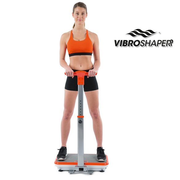 Fitness-Vibrationsplatte "Vibroshaper" mit Haltegriff, Mediashop