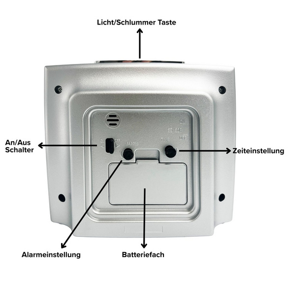 Wecker mit Leuchtziffern Bergström