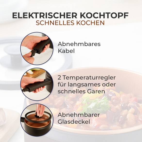 Elektrischer Kochtopf Basilico "Rapid Pot"