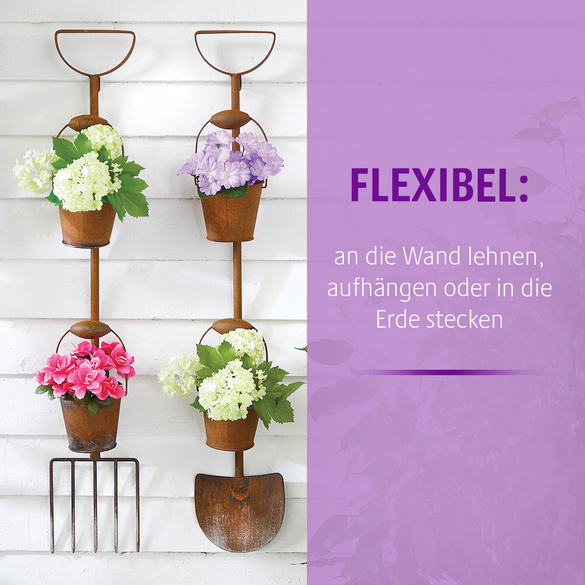 Rustikale Pflanzgefäße "Schaufel + Forke" 2er-Set Gainsborough