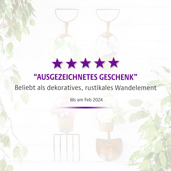Rustikale Pflanzgefäße "Schaufel + Forke" 2er-Set Gainsborough