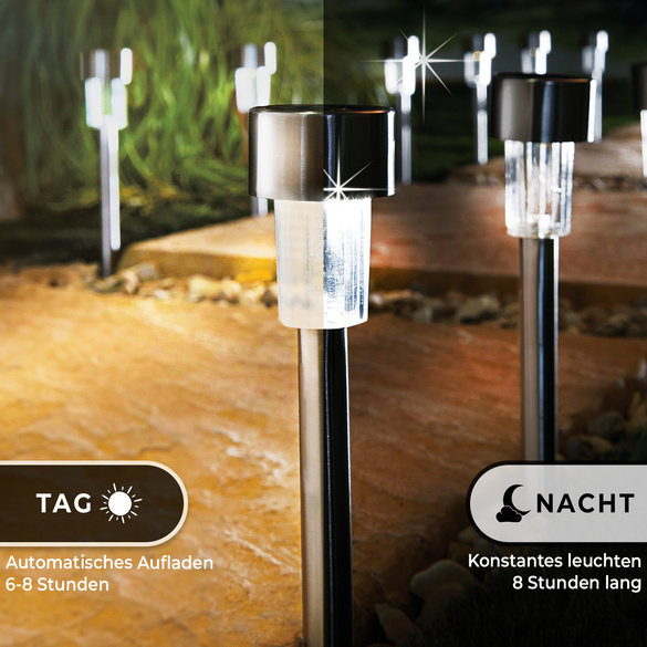 Solar-Gartenleuchten 4er-Set Gainsborough