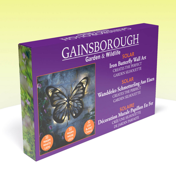 Wanddeko Solarleuchte "Schmetterling" Gainsborough