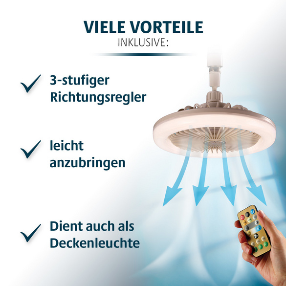 Deckenlampe mit Ventilator Bergström