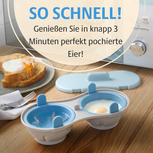 Mikrowellen-Eierpochierer 2in1 Basilico