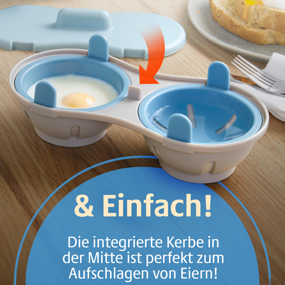 Mikrowellen-Eierpochierer 2in1 Basilico