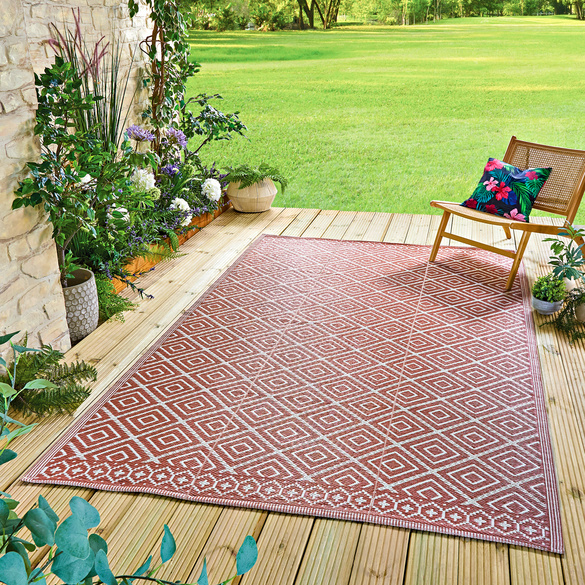 Outdoor-Teppich 120 x 180 cm mokka Gainsborough