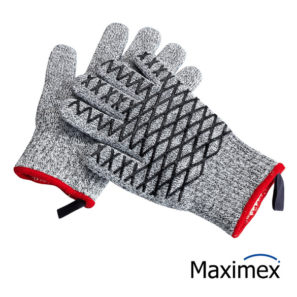 Maximex 2in1 Hitze- & Schneidschutz Handschuh Damen 1 Paar, hitzebeständig, schnittfest