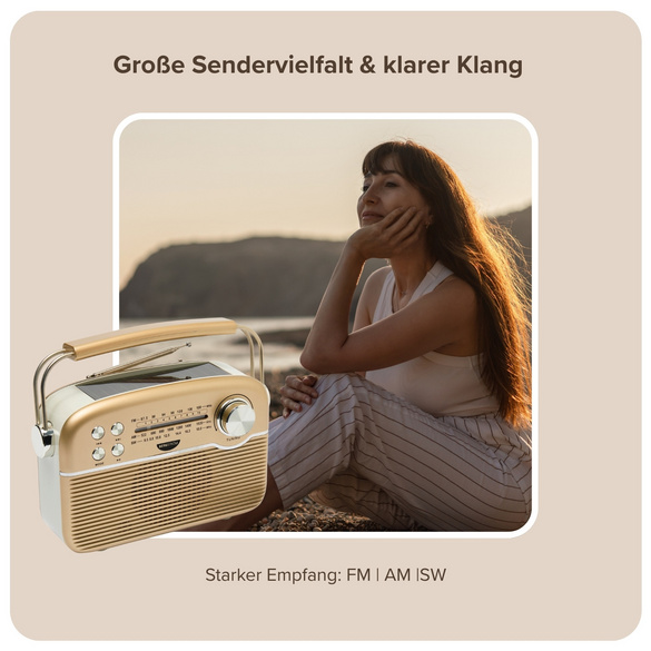 Design Solar Radio mit Bluetooth Bergström