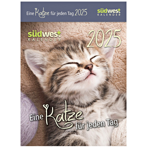 Abreiß-Kalender Katze 2025