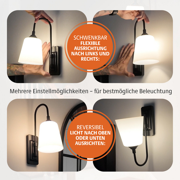 Wandlampe kabellos mit Fernbedienung Eldo
