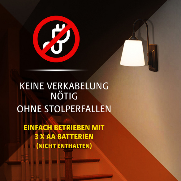 Wandlampe kabellos mit Fernbedienung Eldo