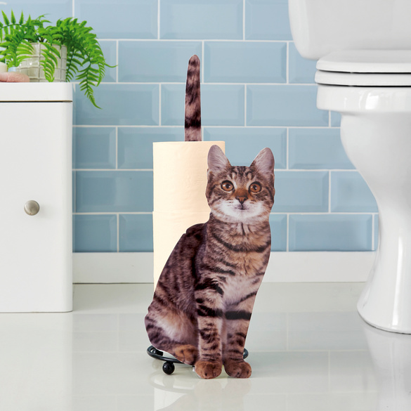 Toilettenpapier-Halter "Katze" aus Eisen