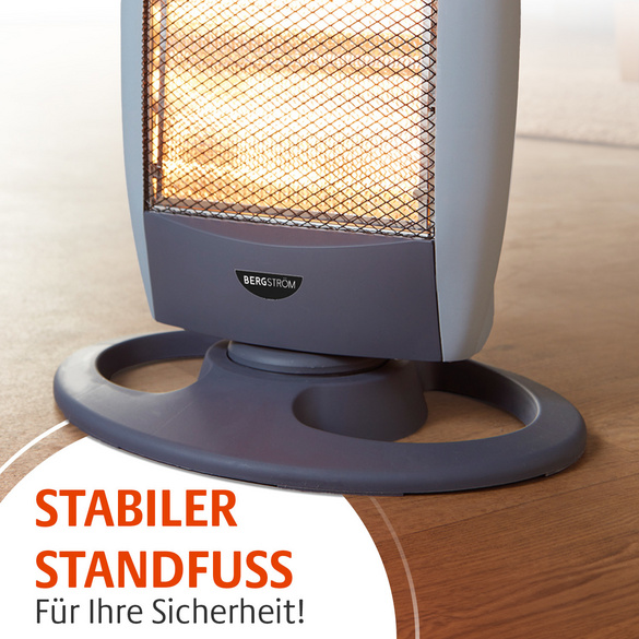 Halogen-Heizstrahler mit 3 Heizstufen Bergström