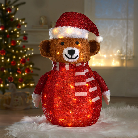 LED-Weihnachtsbär Eldo, 70 cm