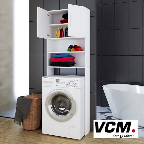 VCM Waschmaschinenüberbau "Jutas" Weiß