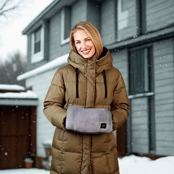 Handwärmer elektrischer Muff mit Teddyfleece