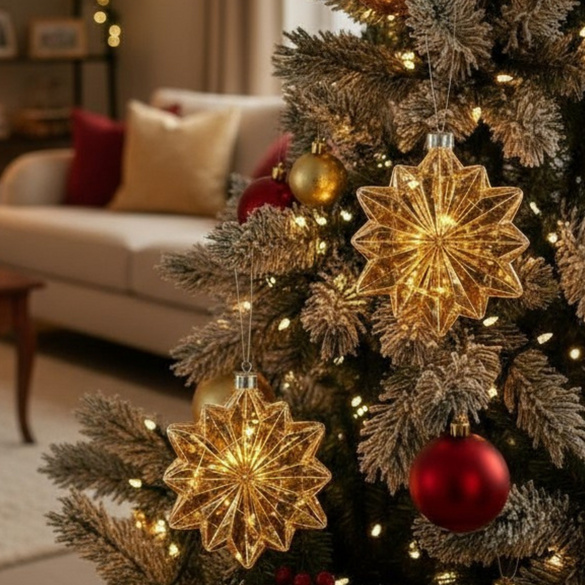 LED-Hänger Schneeflocke 3D-Optik Eldo