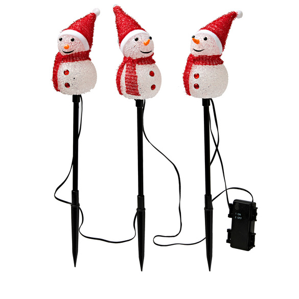 Gartenstecker Solar "Schneemann-Trio" 3-tlg. Gainsborough