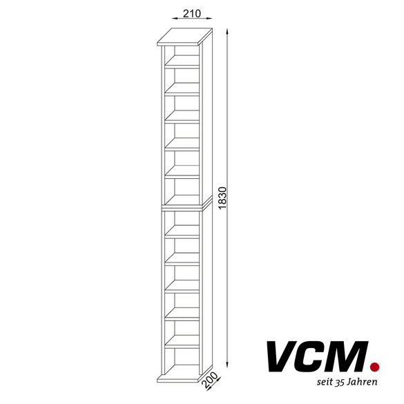 VCM Anbauprogramm "Bigol" für 204 CDs Kern-Nussbaum