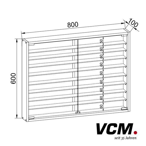 VCM Vitrine "Mandosa XXL" Buche