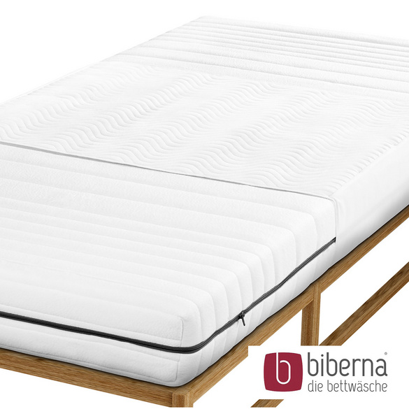 biberna Sleep & Protect Stecklaken  hellblau, 75-90x190 cm