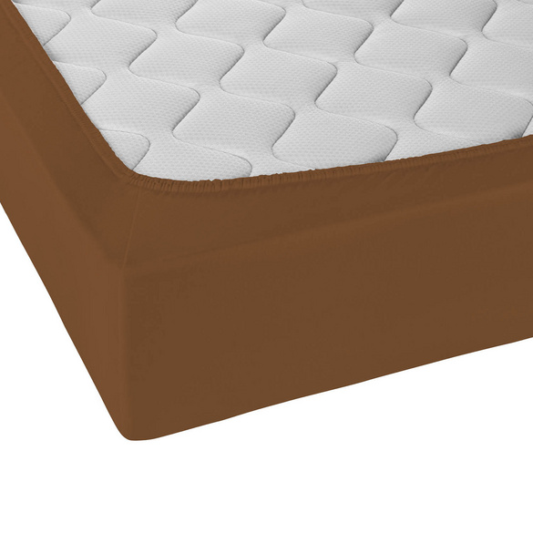 Castell Jersey-Stretch-Spannbetttuch chocolate, 1x 90x190 cm - 100x200 cm