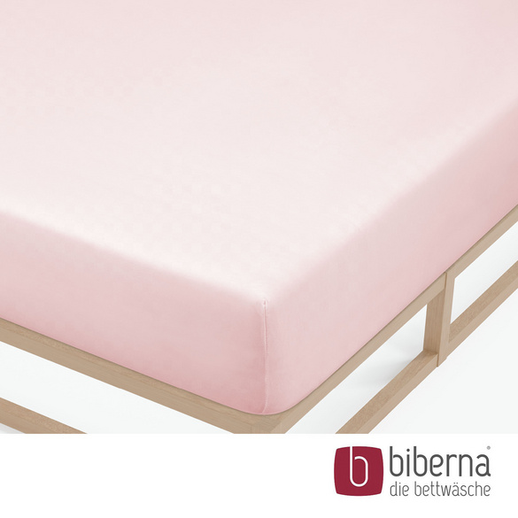 biberna Feinjersey-Spannbetttuch rose, 1x 140x200 cm - 160x200 cm