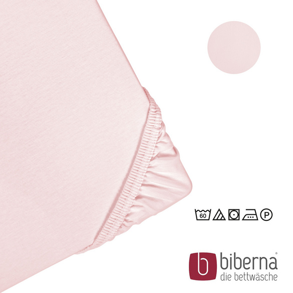 biberna Feinjersey-Spannbetttuch rose, 1x 140x200 cm - 160x200 cm