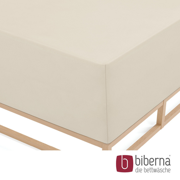 biberna Jersey-Elastic-Boxspring-Spannbetttuch grau, 1x 140x200 cm - 160x220 cm