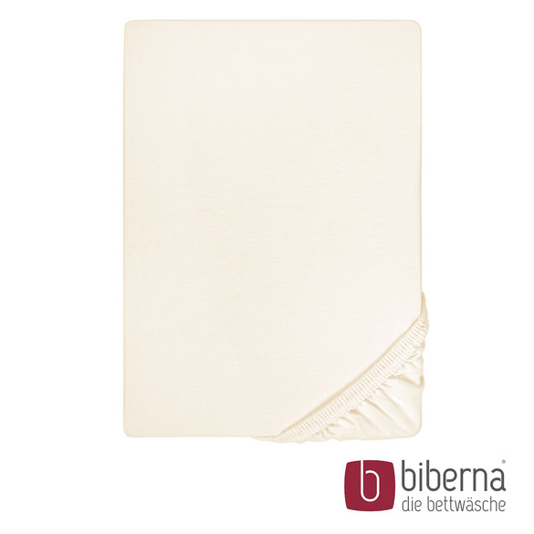 biberna Jersey-Elastic-Spannbetttuch natur, 1x 120x200 cm - 130x220 cm