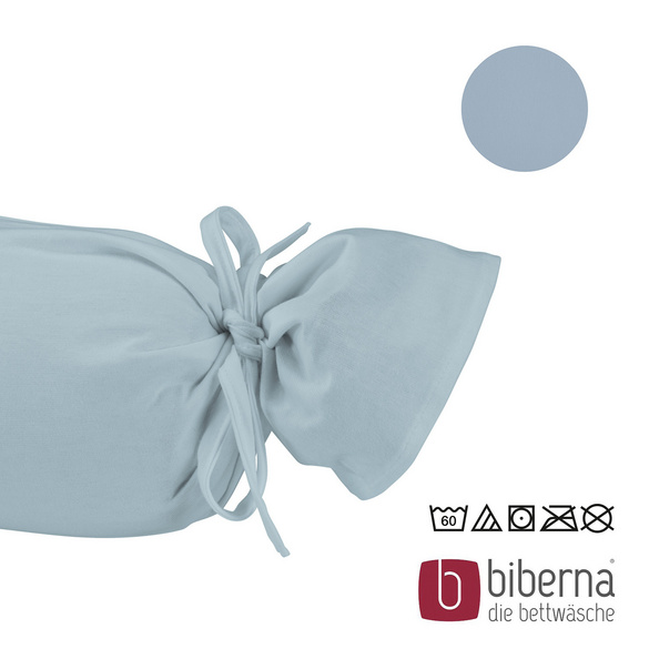 biberna Feinjersey-Nackenrollenbezug Doppelpack taubenblau, 2x 15x40 cm