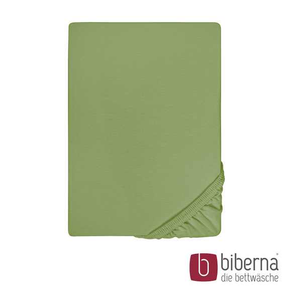 biberna Feinjersey-Spannbetttuch fichte, 1x 140x200 cm - 160x200 cm