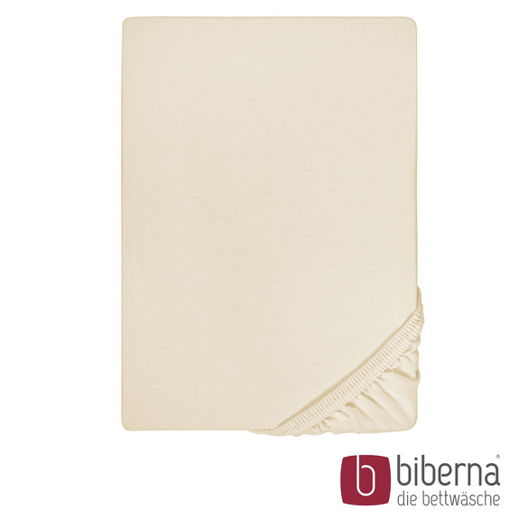 biberna Jersey-Elastic-Spannbetttuch kitt, 1x 120x200 cm - 130x220 cm