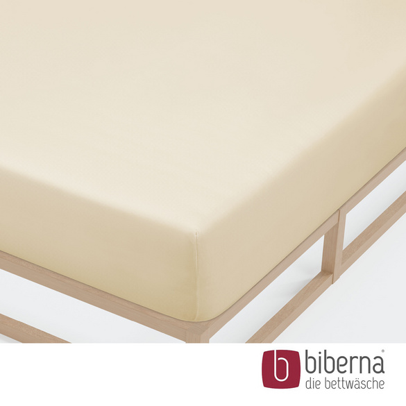 biberna Jersey-Elastic-Spannbetttuch kitt, 1x 120x200 cm - 130x220 cm