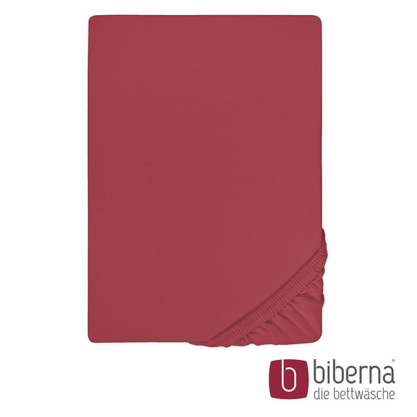 biberna Feinjersey-Spannbetttuch rost, 1x 90x190 cm - 100x200 cm