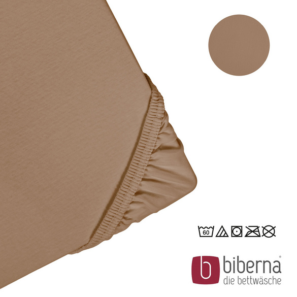 biberna Feinjersey-Spannbetttuch macchiato, 1x 140x200 cm - 160x200 cm