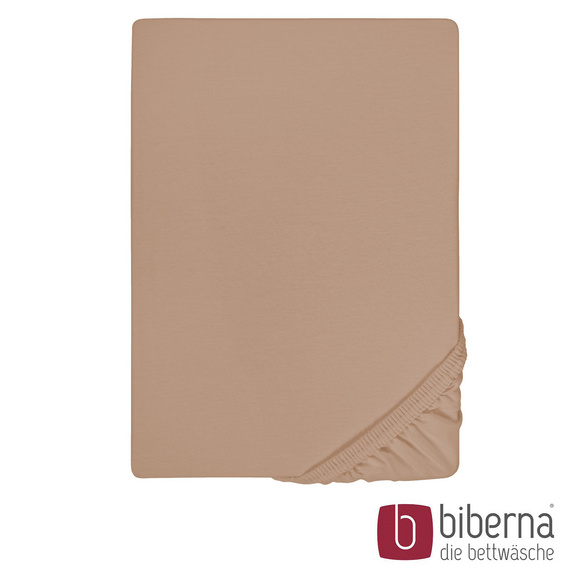 biberna Jersey-Elastic-Spannbetttuch macchiato, 1x 90x190 cm - 100x220 cm