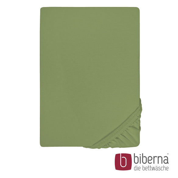 biberna Jersey-Elastic-Spannbetttuch fichte, 1x 120x200 cm - 130x220 cm